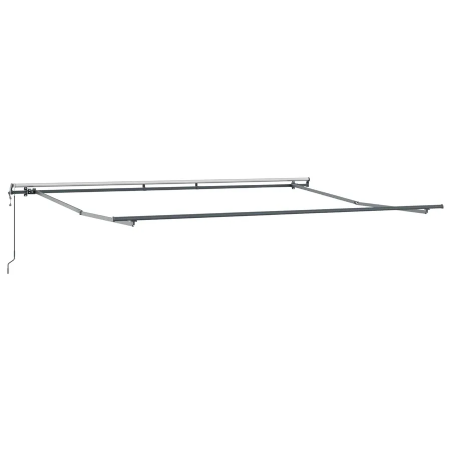 Auvent rétractable Vert et blanc 450 × 350 cm - 5