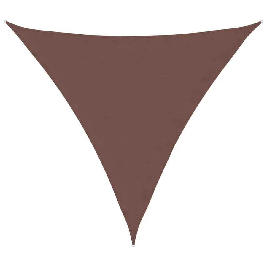 Voile d'ombrage marron 2x2x2 m 100% polyester Oxford - 2