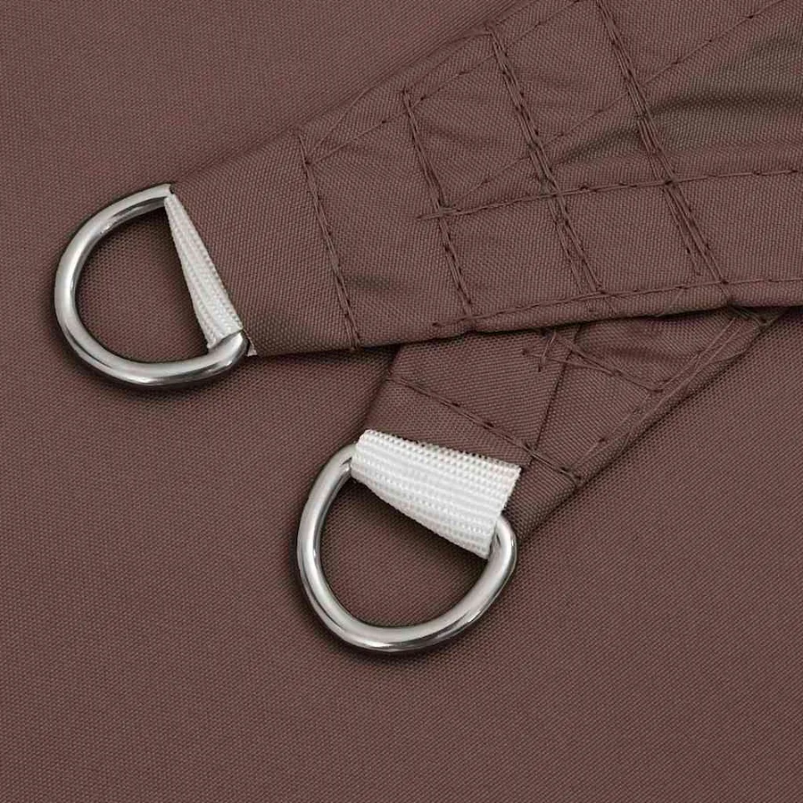 Voile d'ombrage marron 2x2x2 m 100% polyester Oxford - 5