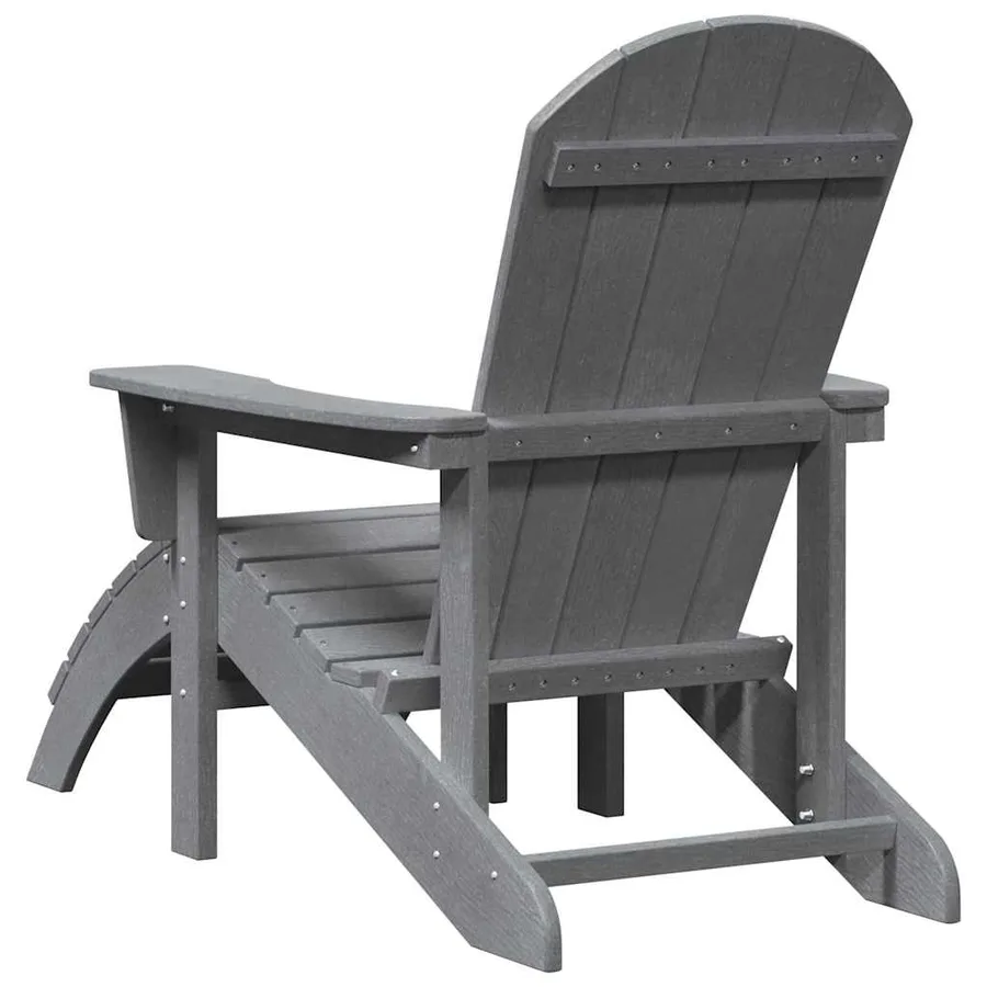 Chaise de jardin 2 pcs Gris clair 83 x 74 x 92 cm Polyéthylène - 7