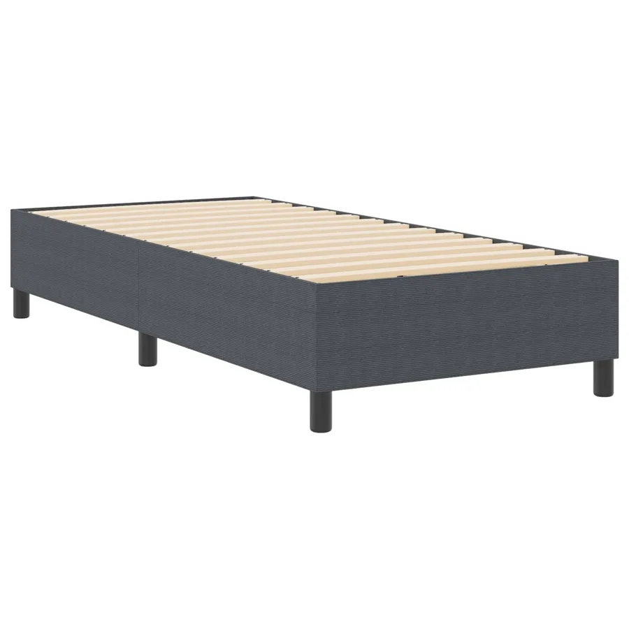 Cadre de lit plateforme Gris foncé 80 x 200 cm - 2