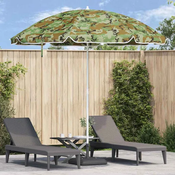 Parasol de jardin 263 x 263 x 272 cm polyester 170T Camouflage