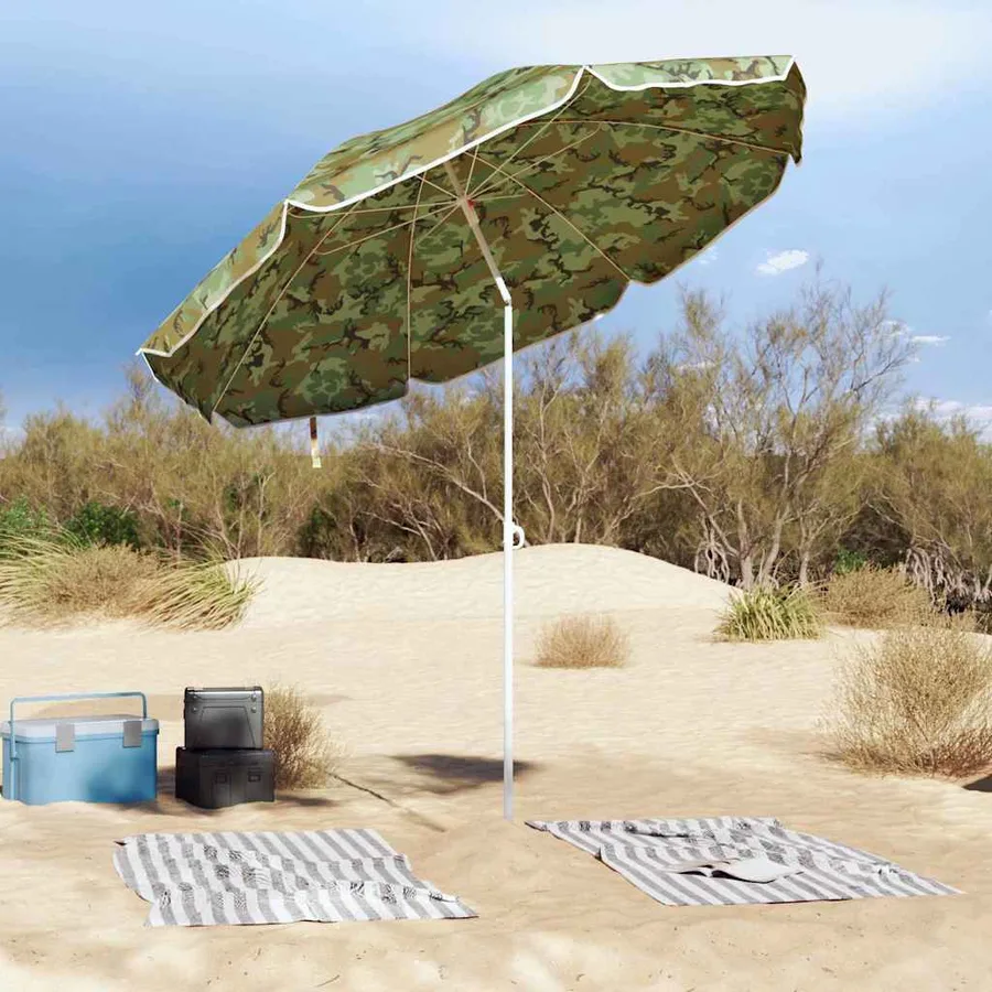 Parasol de jardin 263 x 263 x 272 cm polyester 170T Camouflage - 3