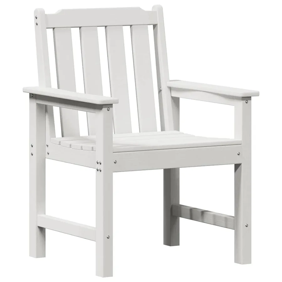 Chaise de jardin. 2 pcs Blanc 65,5 x 59 x 88 cm HDPE - 4