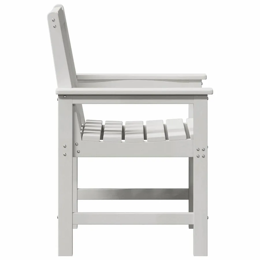 Chaise de jardin. 2 pcs Blanc 65,5 x 59 x 88 cm HDPE - 6