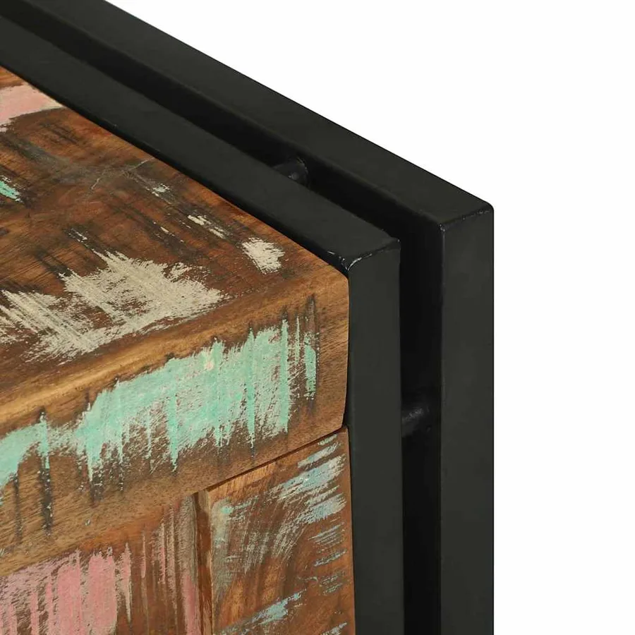 Boîte de rangement 40 x 40 x 40 cm Bois d'Acacia Massif - 8