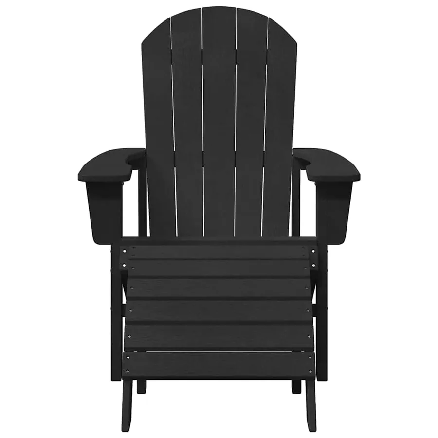 Chaise Adirondack Noir 82 x 74 x 92 cm HDPE - 4