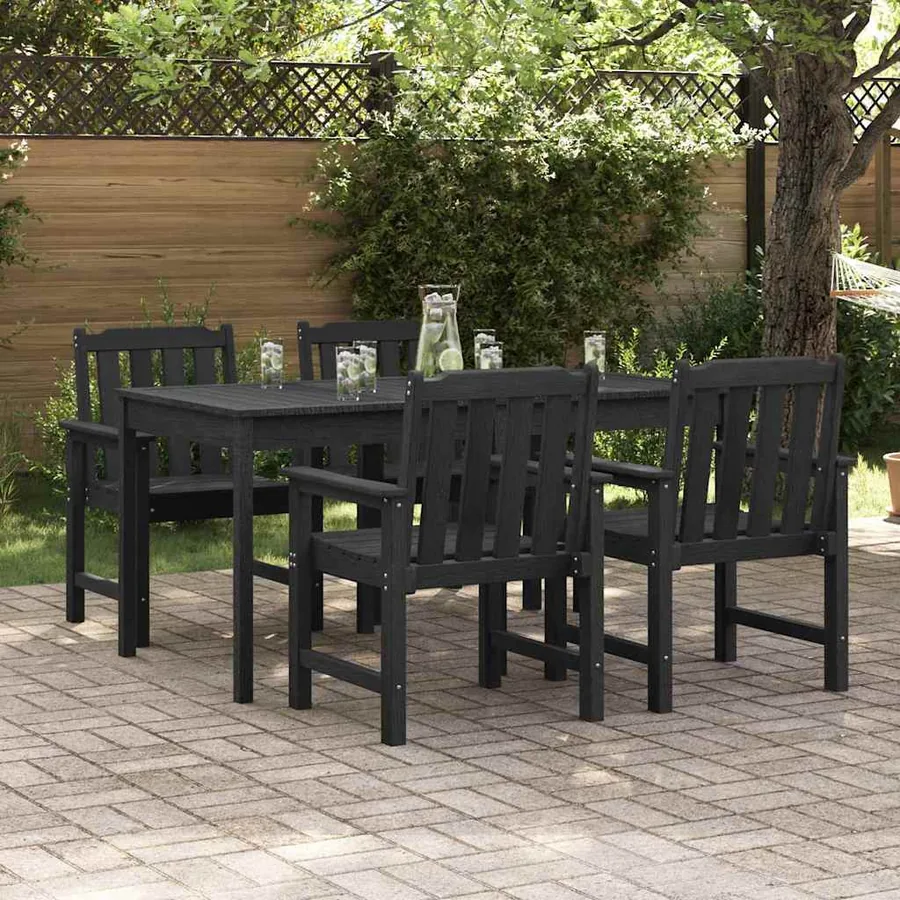 Chaise de jardin 4 pcs Gris clair 65,5 x 59 x 88 cm - 25