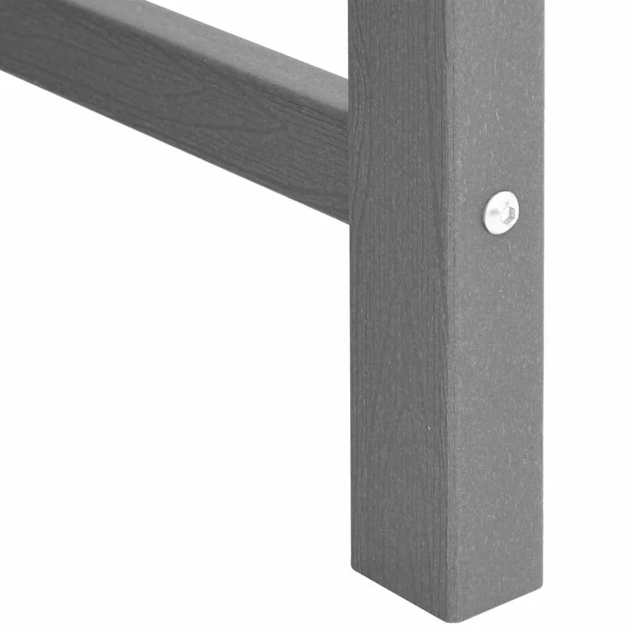 Chaise de jardin 4 pcs Gris clair 65,5 x 59 x 88 cm - 8