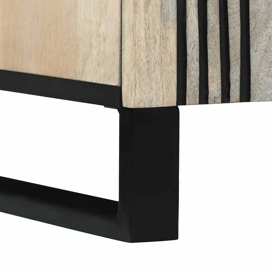 Unites TV Blanc 105 x 33 x 46 cm Bois d'ingénierie - 8