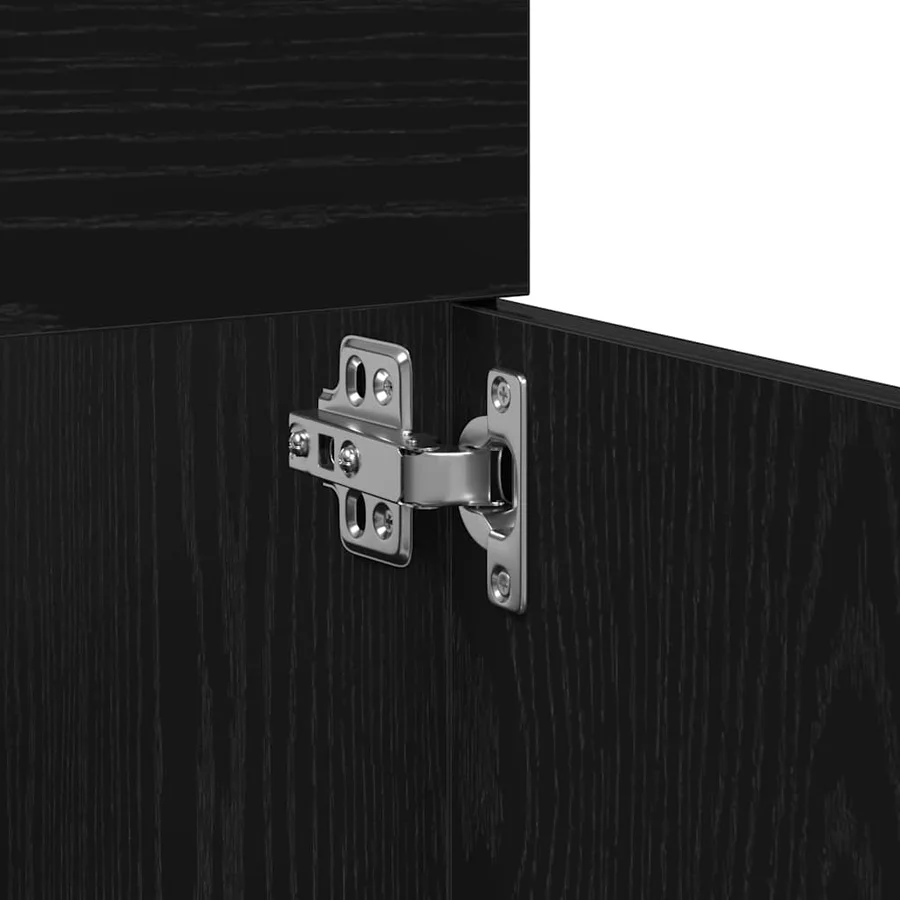 Ensemble de mobilier de salle de bain 4 pcs Chêne noir - 11