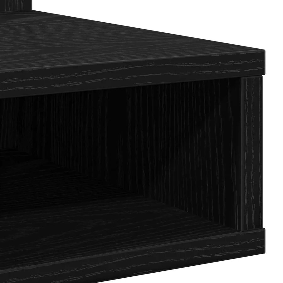 Armoire Miroir Chêne noir 90 x 31,5 x 62 cm Bois d'ingénierie - 9