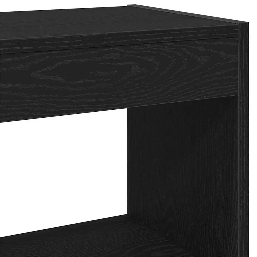 Bibliothèque 2 pcs Chêne noir 80 x 30 x 72 cm Bois d'ingénierie - 7