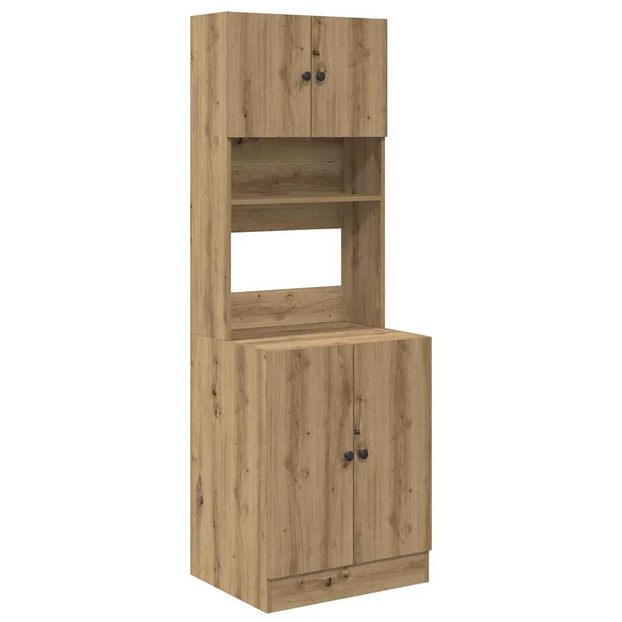 Buffet de cuisine Chêne artisanal 60 x 50 x 180 cm - 2