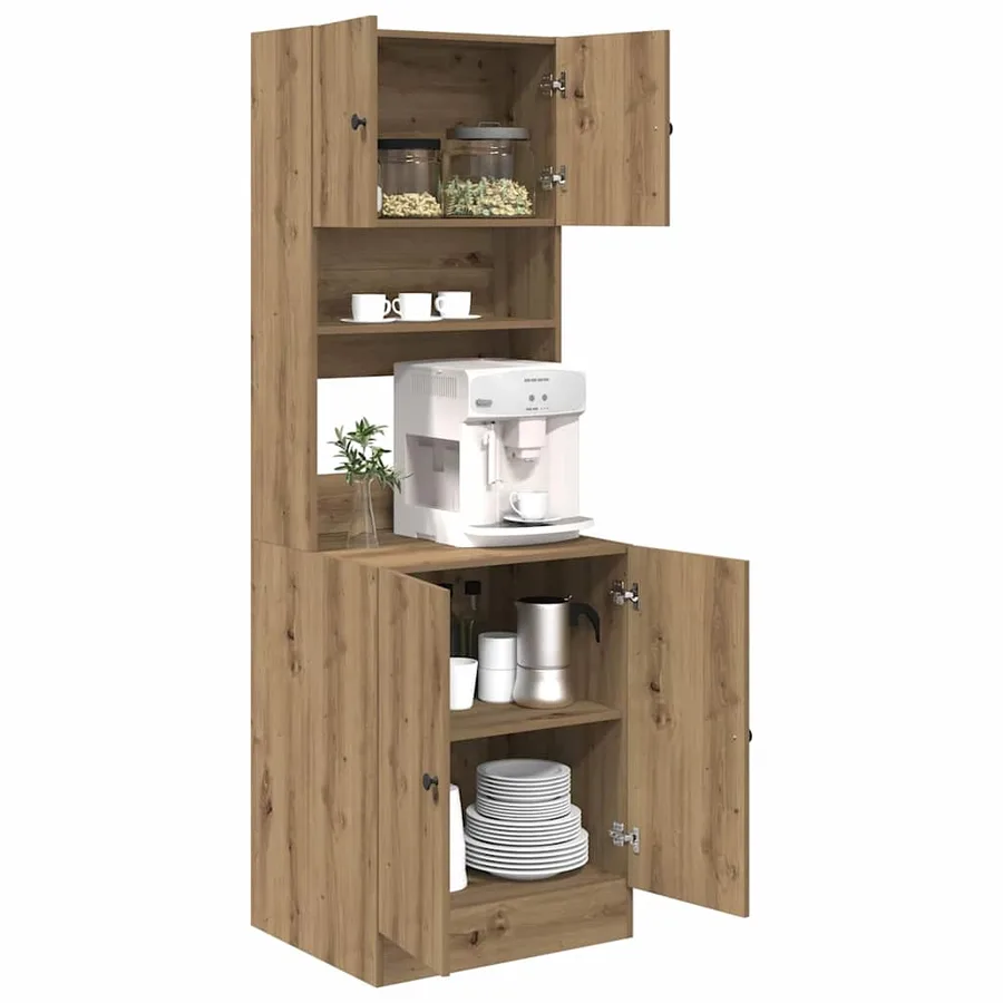 Buffet de cuisine Chêne artisanal 60 x 50 x 180 cm - 3