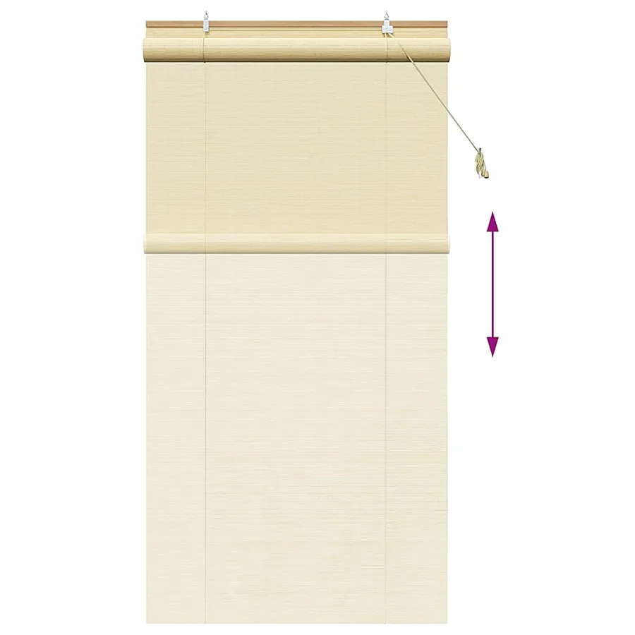 Store enrouleur Nature 100 x 220 cm Bambou - 13