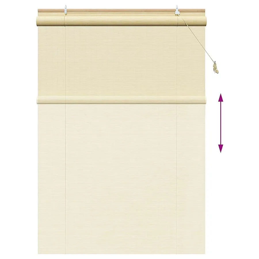 Store enrouleur Nature 140 x 220 cm Bambou - 13