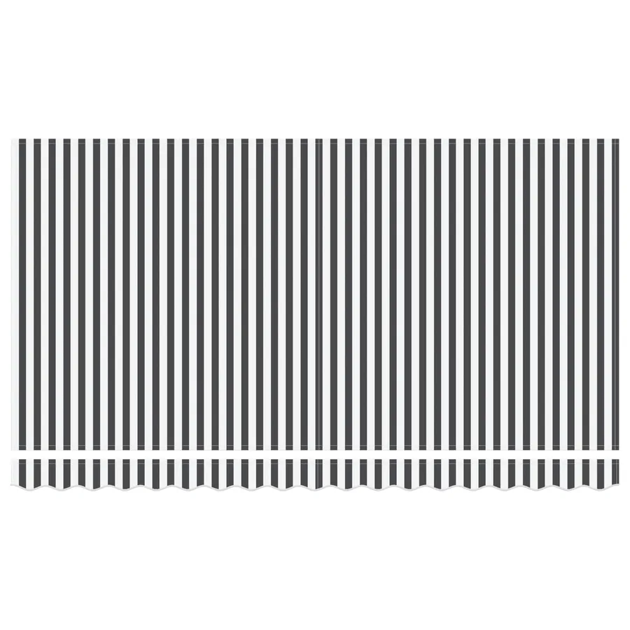 Auvent Rétractable Anthracite 400 x 200 cm tissu - 6