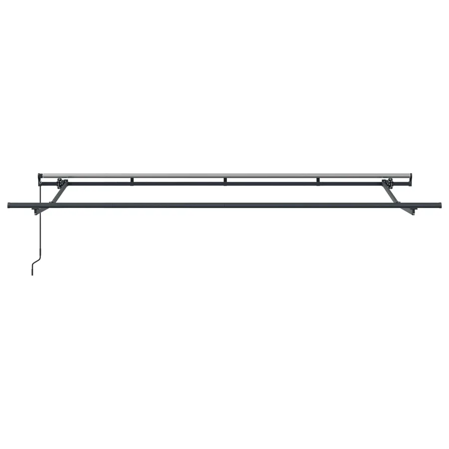 Auvent Rétractable Anthracite 400 x 200 cm tissu - 7