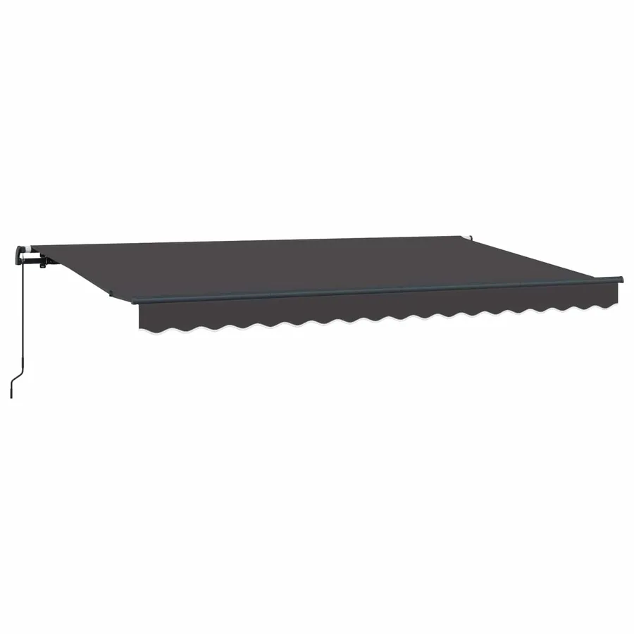 Auvent Rétractable Anthracite 350 x 200 cm tissu - 2