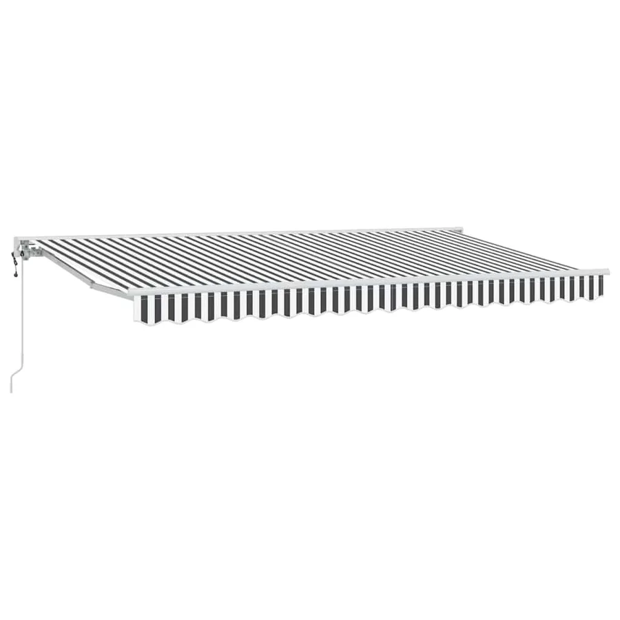 Cadre d'auvent Anthracite et blanc 400 x 200 cm - 2