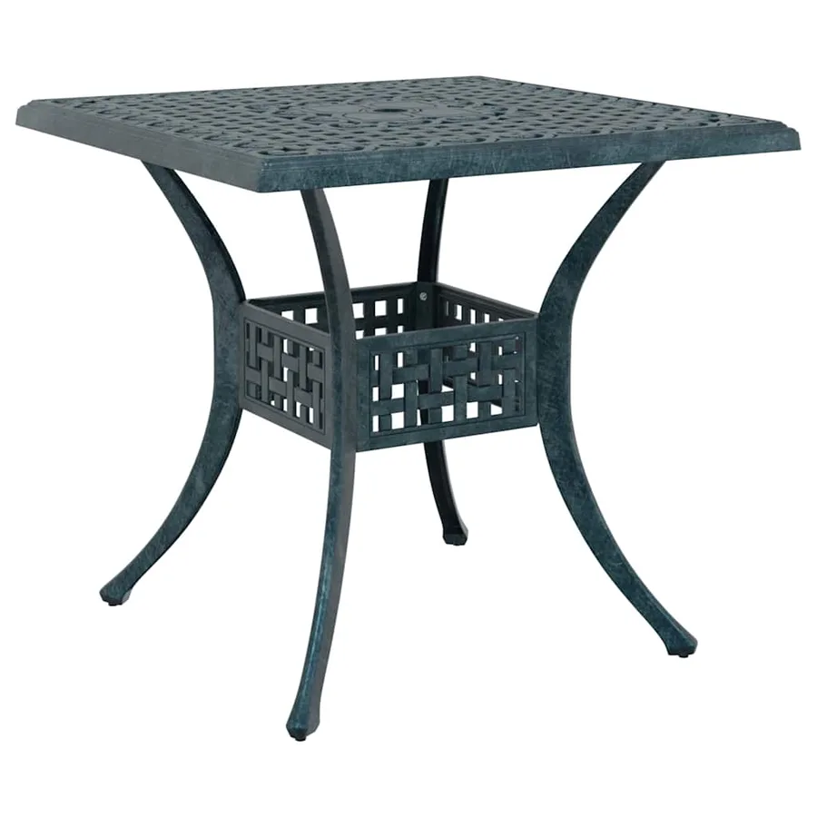 Ensemble de tables de jardin 5 pcs Vert Aluminium coulé - 6