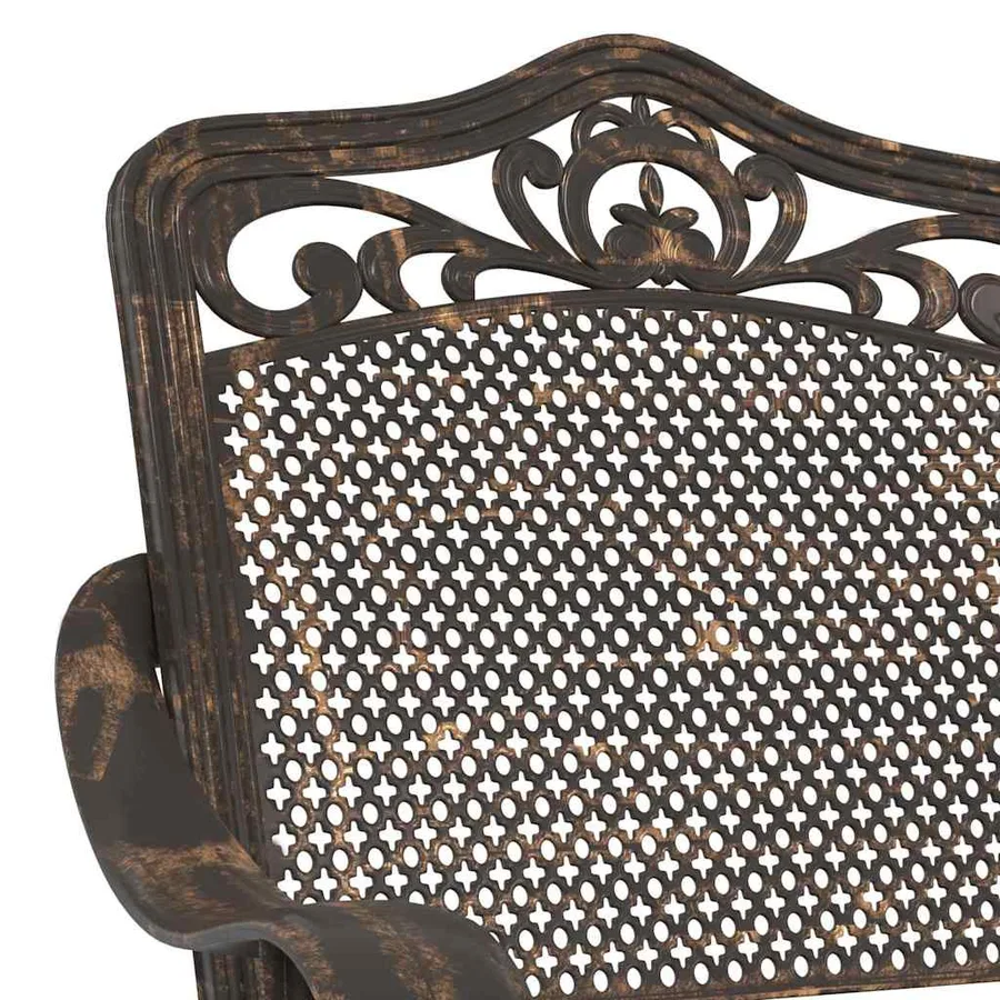 Chaise de jardin 2 pcs Bronze 55 x 55 x 92,5cm Aluminium - 7