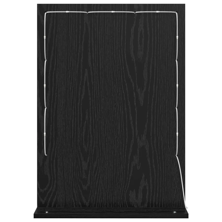 Miroir de vanité Rectangulaire Chêne noir 70 x 50 x 18 cm - 6