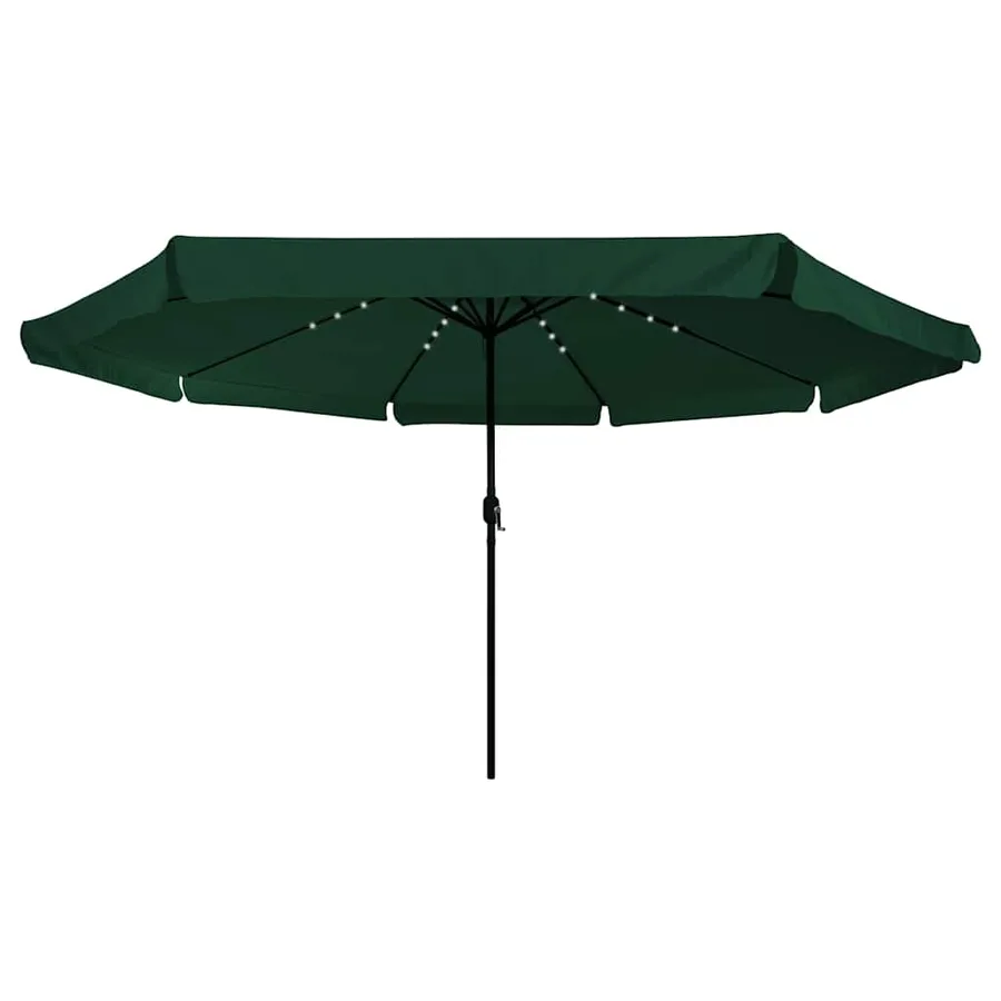 Parasol de jardin Vert 395 x 395 x 245 cm Polyester - 2