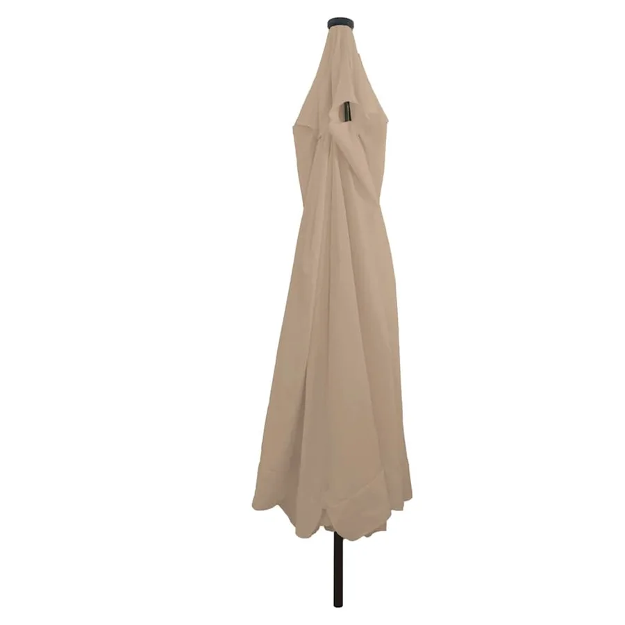 Parasol de jardin Taupe 395 x 395 x 245 cm Polyester - 2