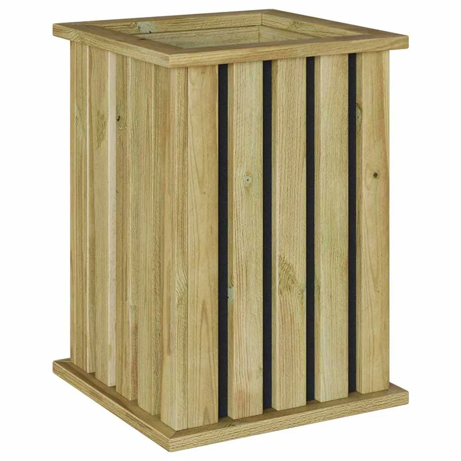 Caisses de plantation Marron 33 x 33 x 45 cm Pinède imprégnée - 2