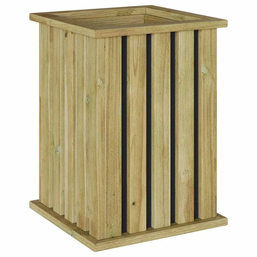 Caisses de plantation Marron 33 x 33 x 45 cm Pinède imprégnée - 7