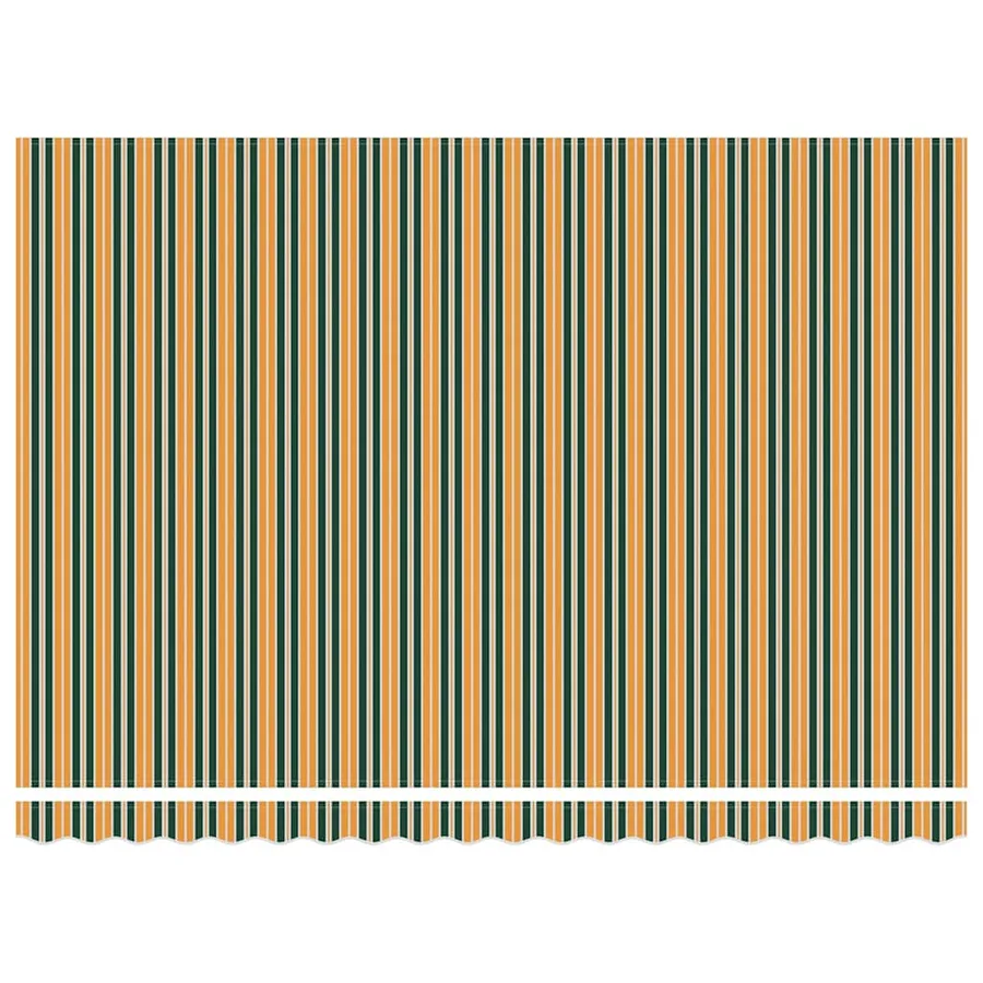 Auvent rétractable Vert et jaune 450 x 300 x 165 cm - 6