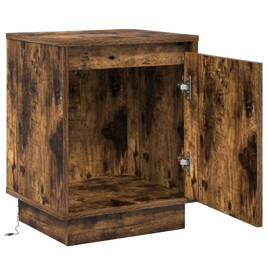 Cabinet de chevet Chêne fumé 39 x 34,5 x 50 cm - 5