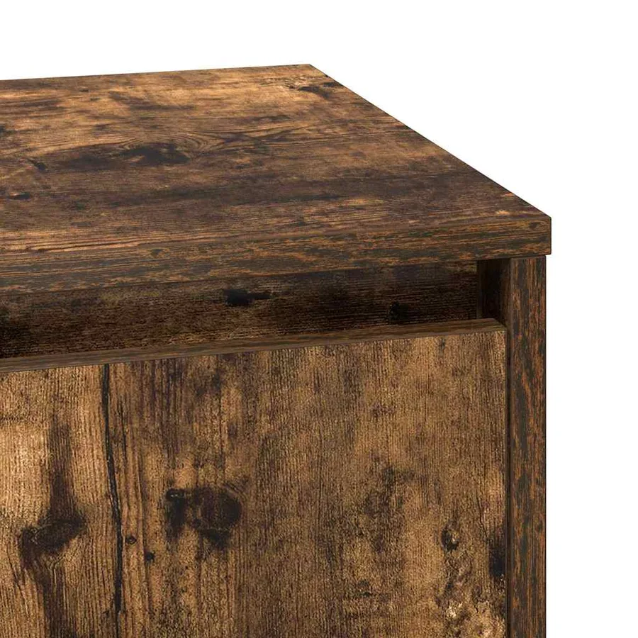 Cabinet de chevet Chêne fumé 39 x 34,5 x 50 cm - 9