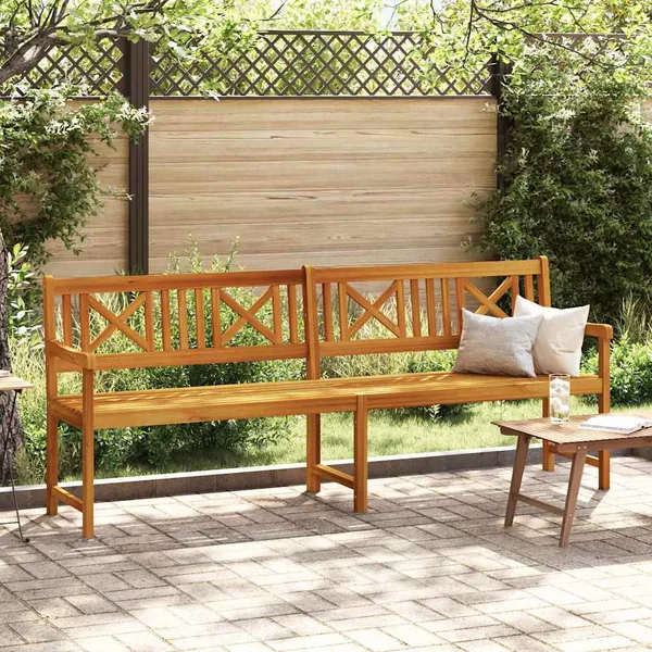 Banc extérieur Naturel 220 x 56 x 90 cm Bois d'Acacia Massif