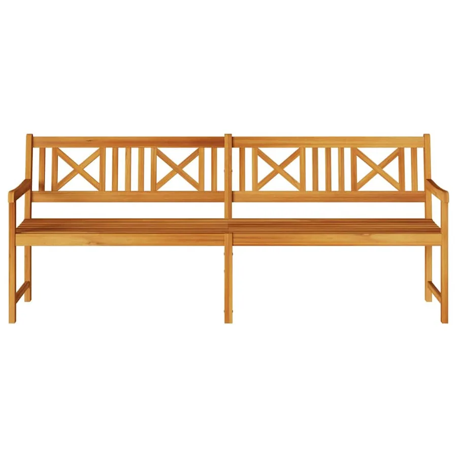 Banc extérieur Naturel 220 x 56 x 90 cm Bois d'Acacia Massif - 4