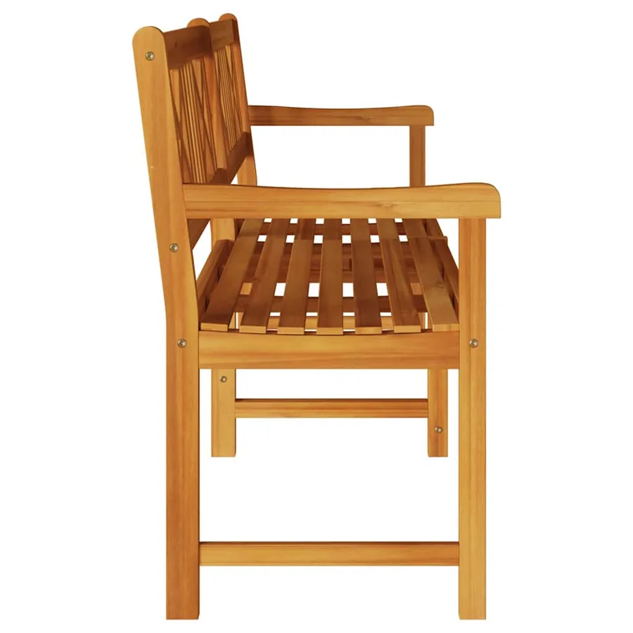 Banc extérieur Naturel 220 x 56 x 90 cm Bois d'Acacia Massif - 5