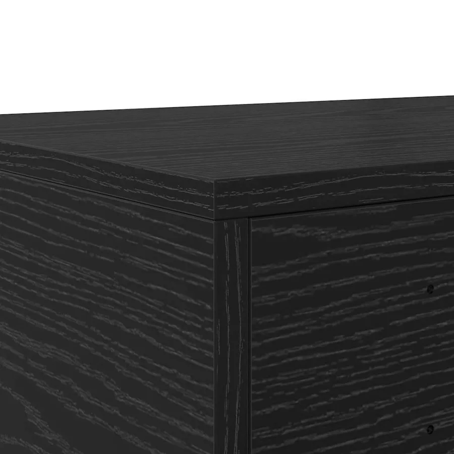 Tiroirs de lit avec tiroir Chêne noir 160 x 36,5 x 16,5 cm - 8