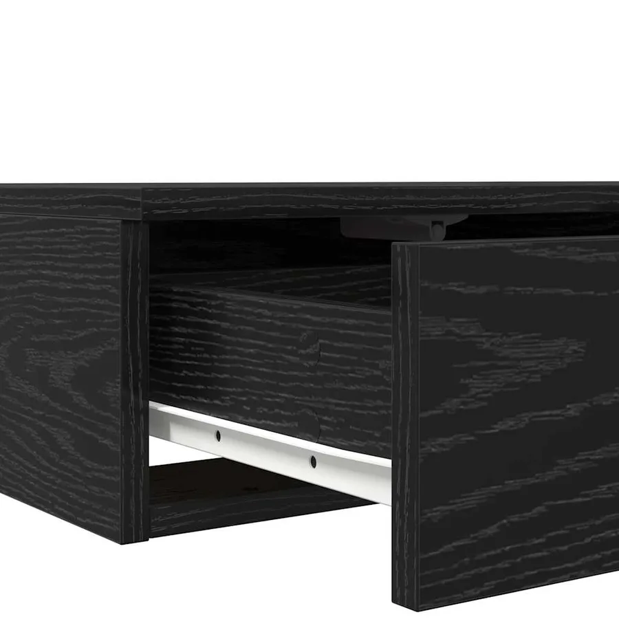 Tiroirs de lit avec tiroir Chêne noir 160 x 36,5 x 16,5 cm - 9