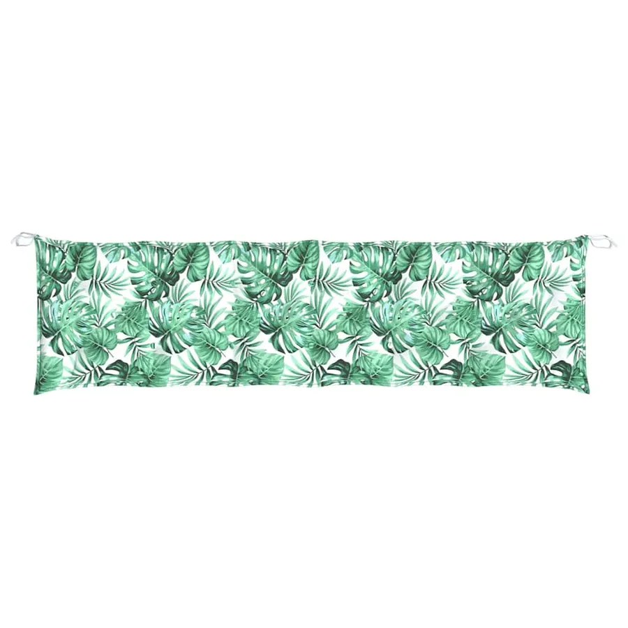 Coussin de banc de jardin motif de feuilles 180x50x7 cm - 4