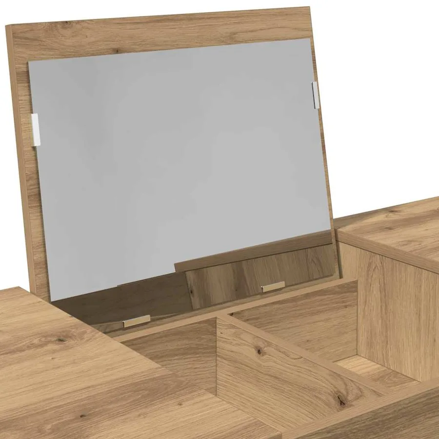 Table de cosmétiques Chêne artisanal 100 x 45 x 76 cm - 10