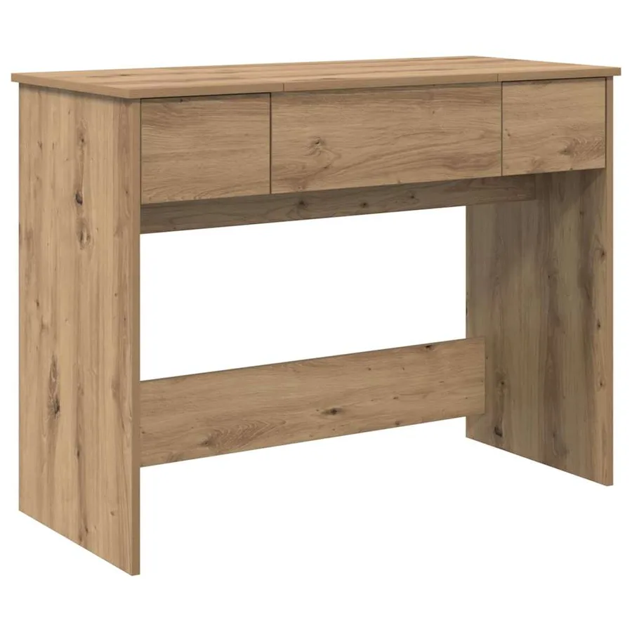 Table de cosmétiques Chêne artisanal 100 x 45 x 76 cm - 2