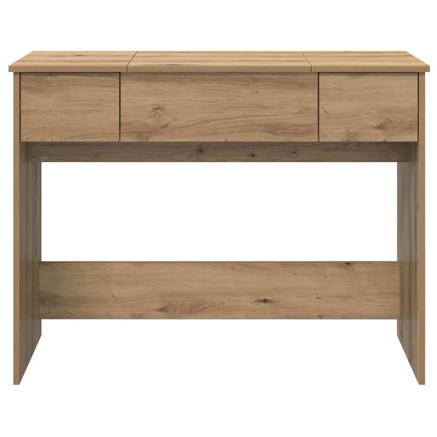 Table de cosmétiques Chêne artisanal 100 x 45 x 76 cm - 7