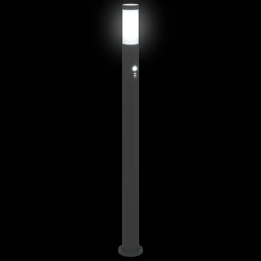 Borne lumineuse avec détecteur 110 cm en acier inoxydable IP44 - 6