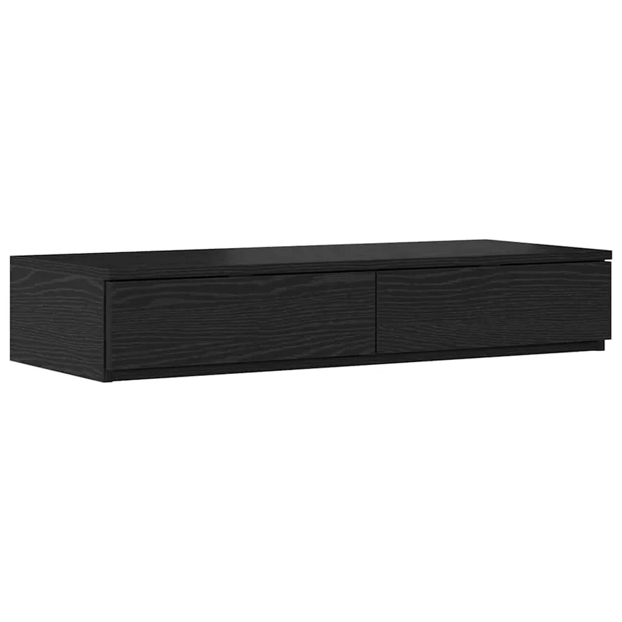 Tiroirs de lit Chêne noir 75 x 36,5 x 16,5 cm Bois d'ingénierie - 2