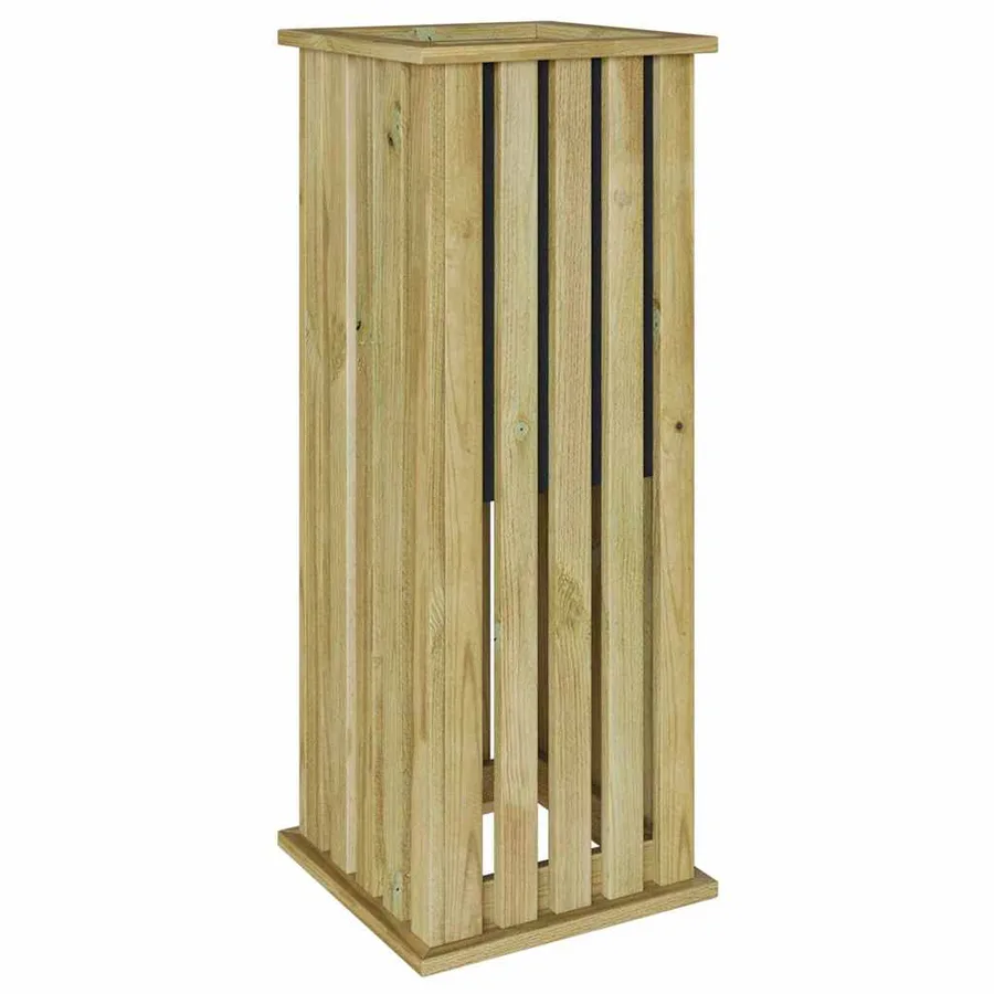 Caisses de plantation Marron 33 x 33 x 85 cm Pinède imprégnée - 2