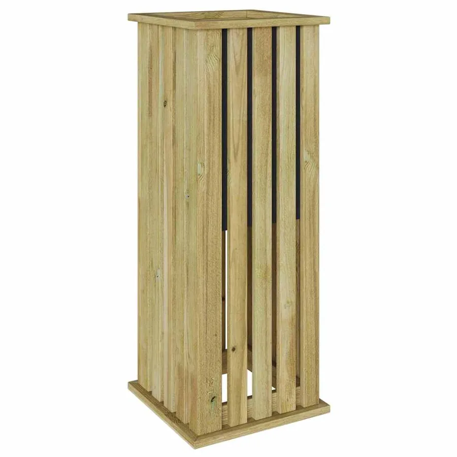 Caisses de plantation Marron 33 x 33 x 85 cm Pinède imprégnée - 7