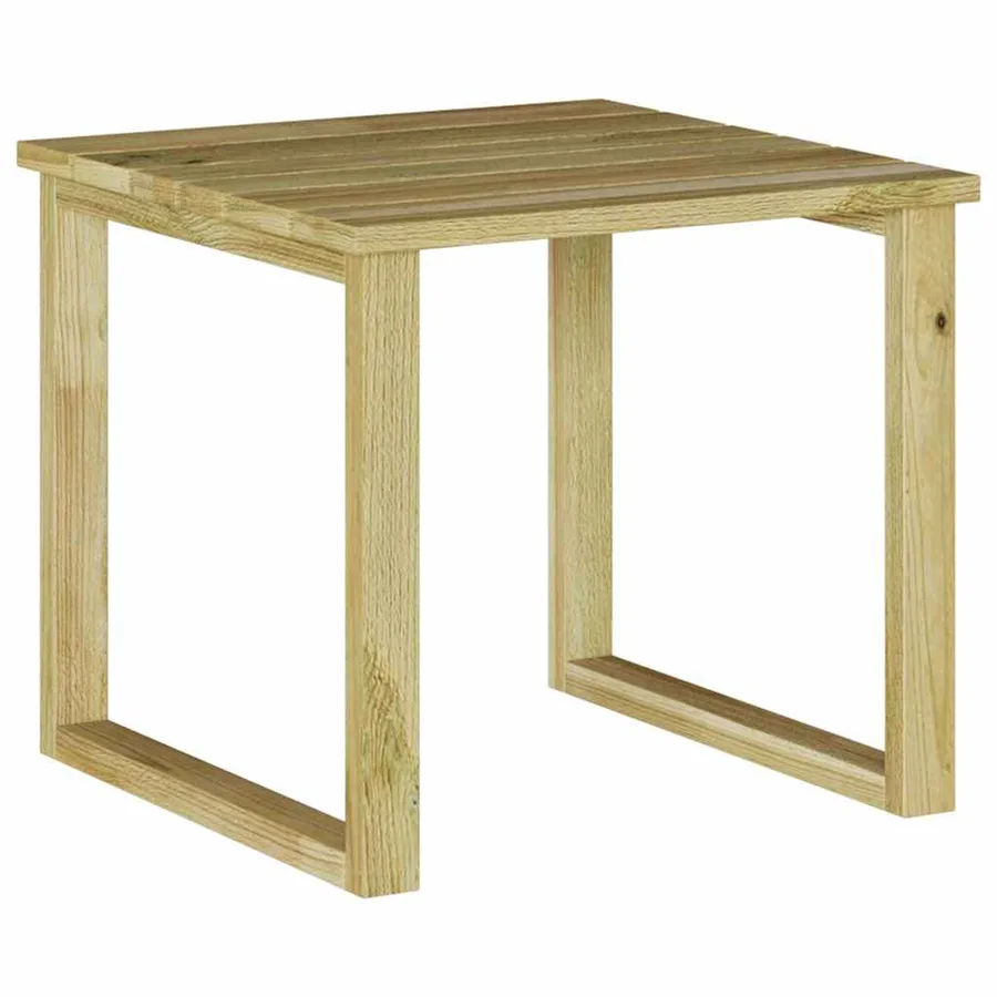 table Naturel 40 x 40 x 36 cm Pinède imprégnée - 2