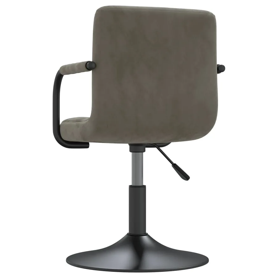 Chaise de salle à manger Gris clair Velours - 6